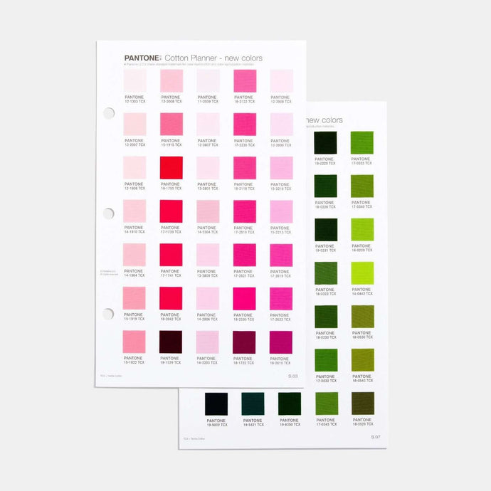 Pantone Fashion, Home + Interiors Cotton Planner Supplement