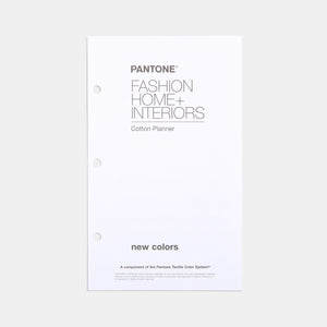 Pantone Fashion, Home + Interiors Cotton Planner Supplement