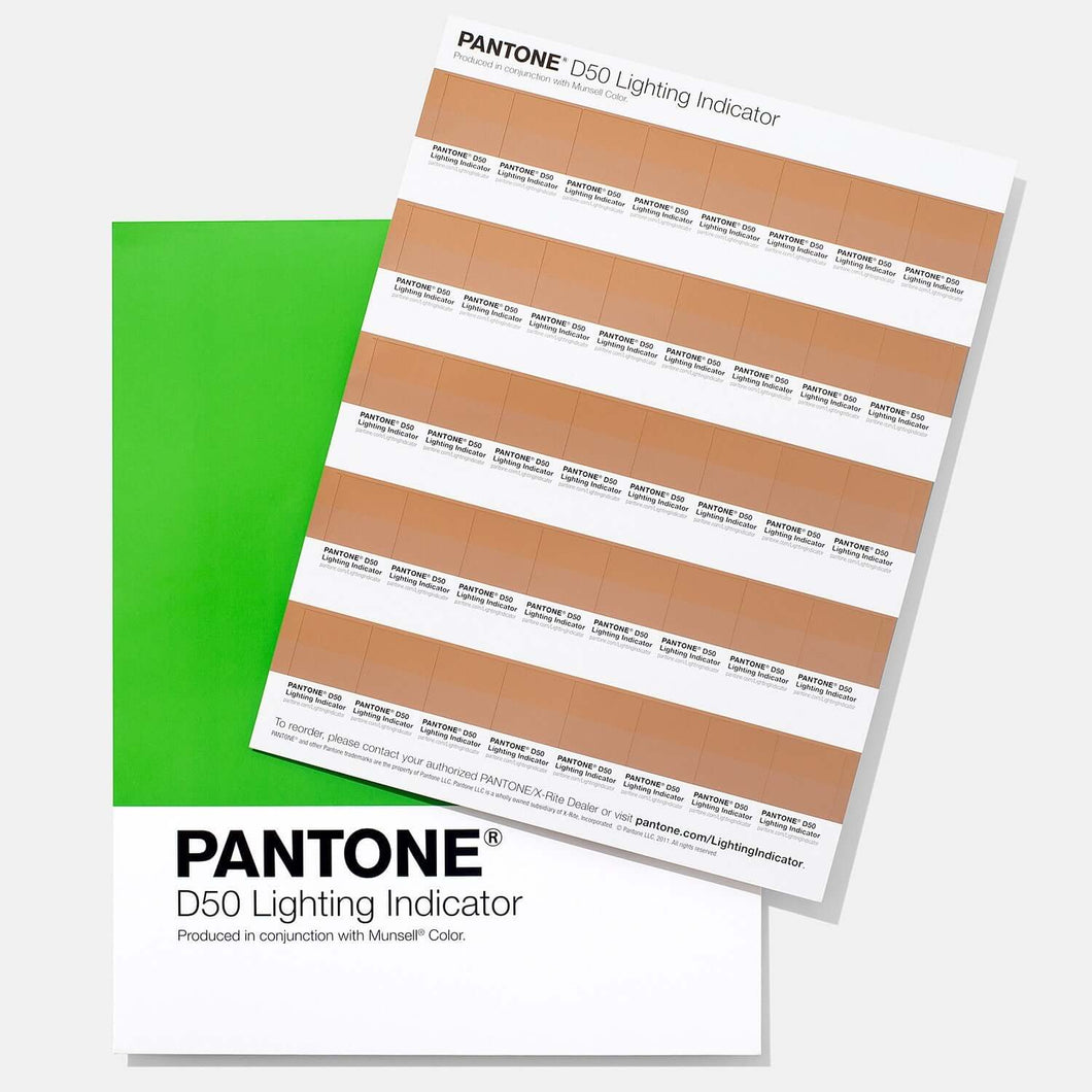 Pantone Lighting Indicator Stickers D50